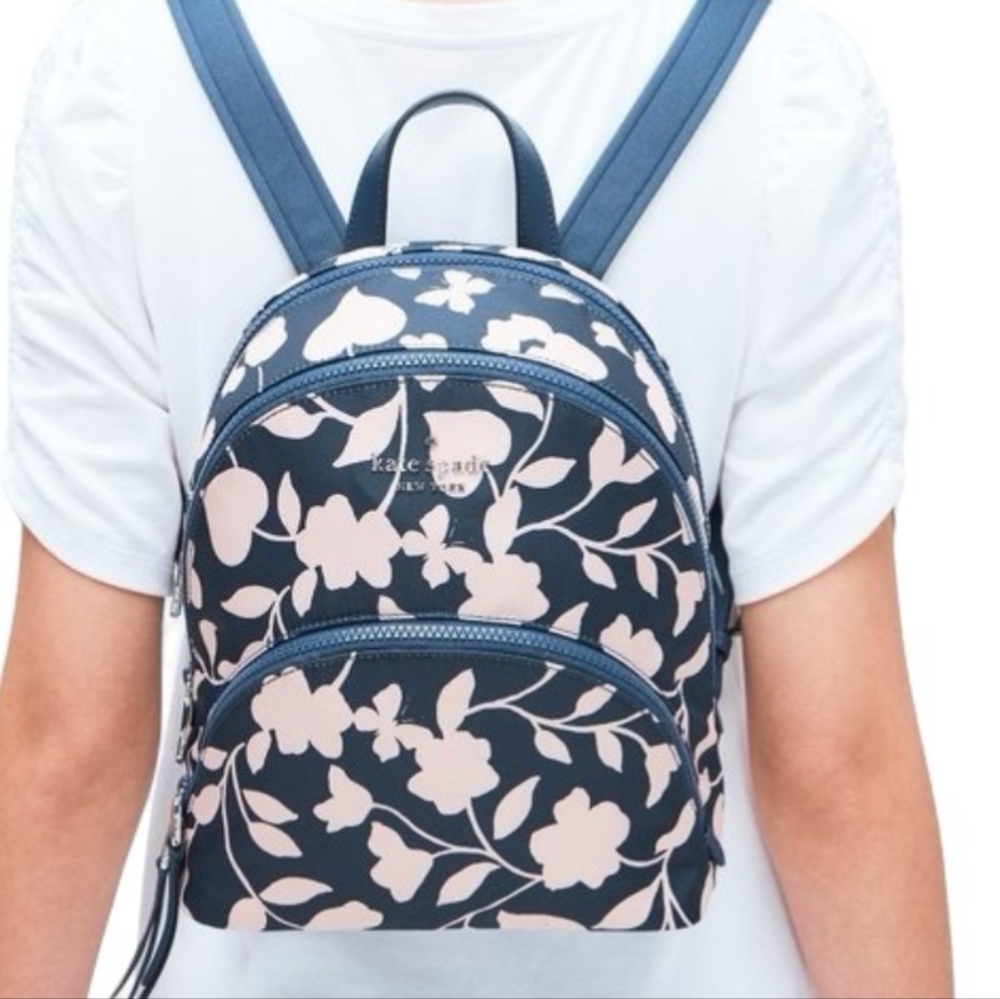Kate Spade NY KARISSA NYLON GARDEN VINE MEDIUM BACKPACK‎ Floral Butterfly